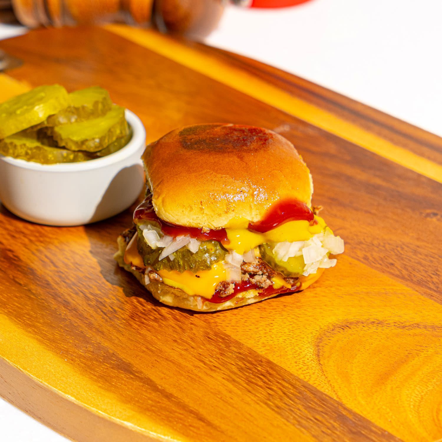 Backyard Double Cheese Slider